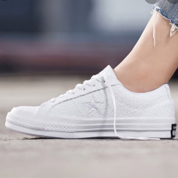 Converse One Star OX Glitter White White Off W - Picture 3 of 7